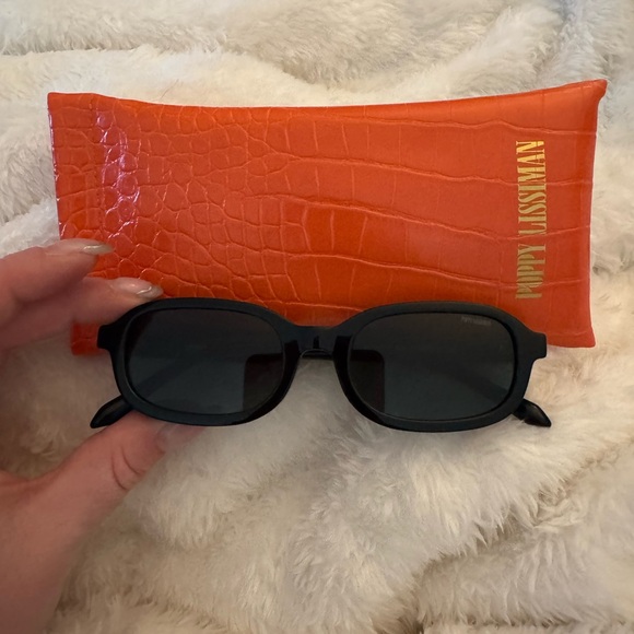 Poppy Lissiman Monty Black Sunglasses - Picture 2 of 6